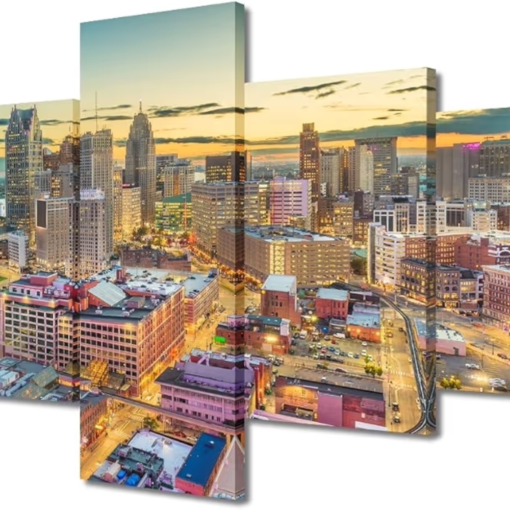 Cityscape Canvas Wall Art